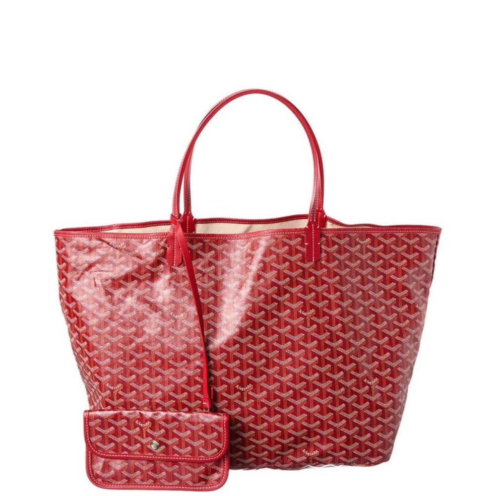Goyard Red Goyardine Coated Canvas Saint Louis Gm (Authentic Pre-Loved)